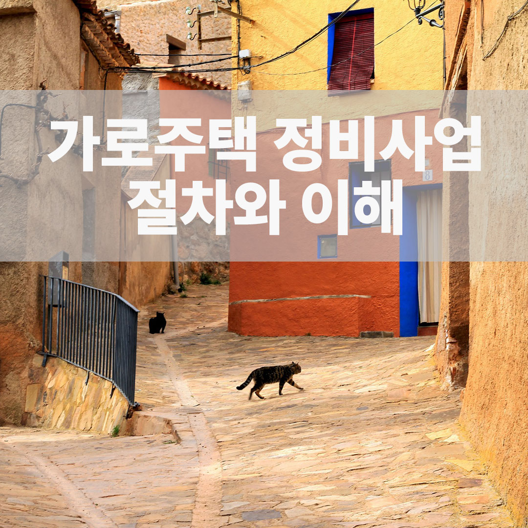  가로주택정비사업 이란: 절차와 단점