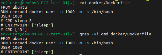 grep -vi