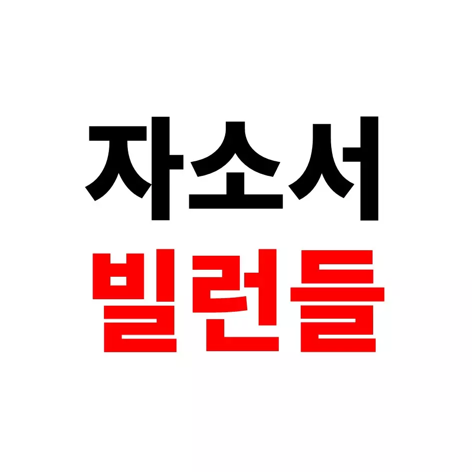  자기소개서 빌런들 정리와 꿀팁