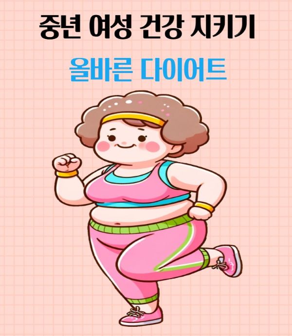 중년여성건강지키기 운동하는모습