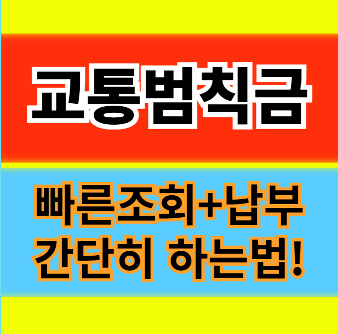  교통범칙금 조회 및 납부 차량번호로 쉽고 간단하게 확인 방법(경찰청 교통민원24+위택스)