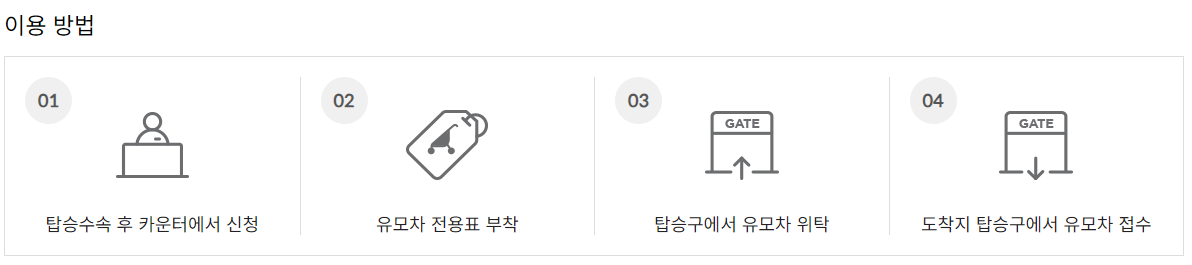 유모차 위탁 서비스