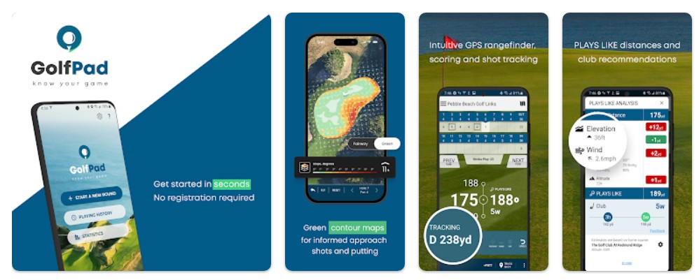 Golf Pad앱 기능