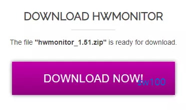 HWMonitor 포터블 다운로드 페이지