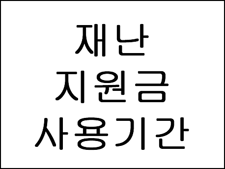  재난지원금 사용기한