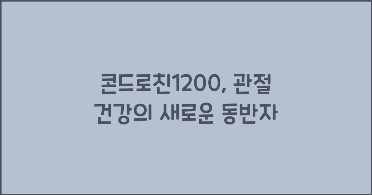 콘드로친1200