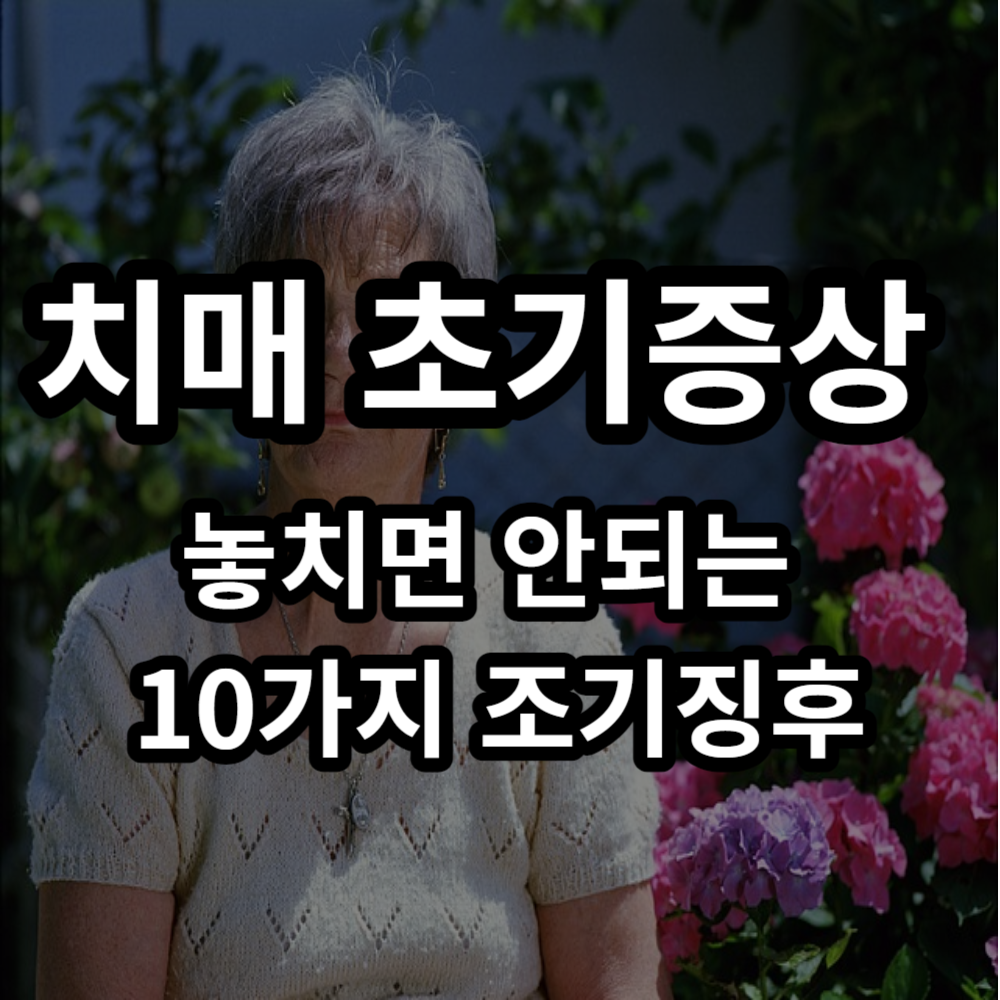  치매 초기증상 : 놓치면 안되는 10가지 조기 징후