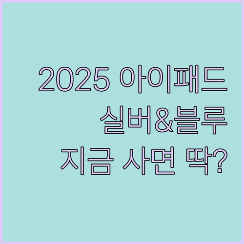 2025년형 아이패드 A16 실버 &