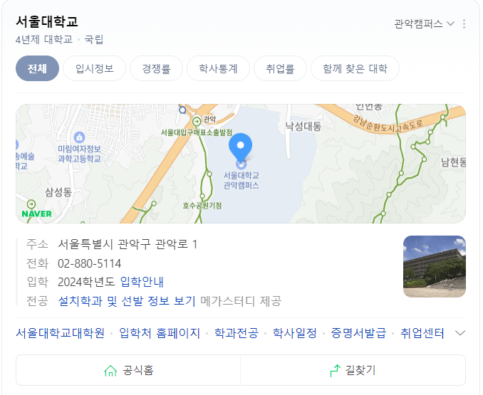 공대 순위 알아보기