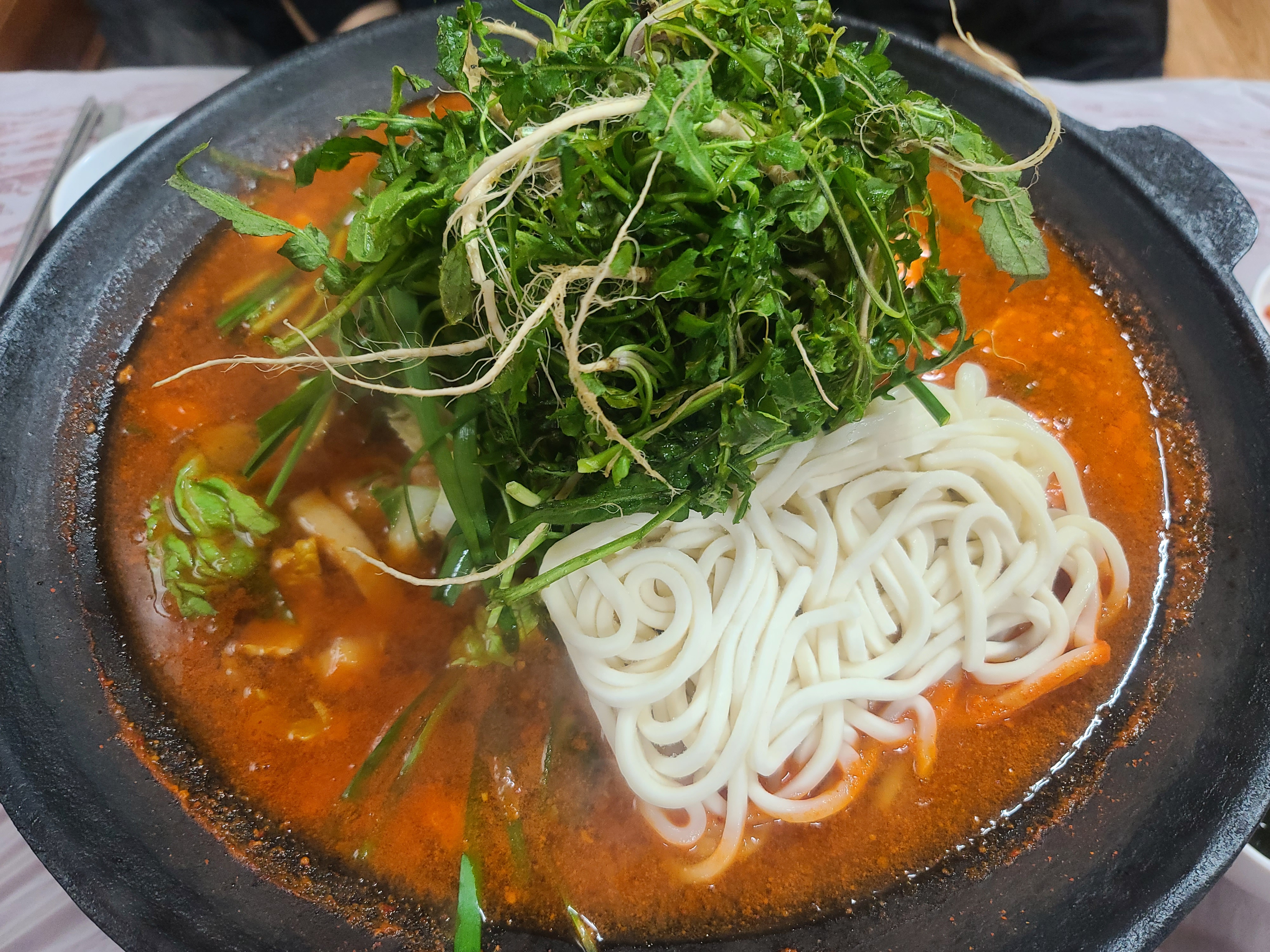  백종원의 물닭갈비신의한수 냉이 가득!