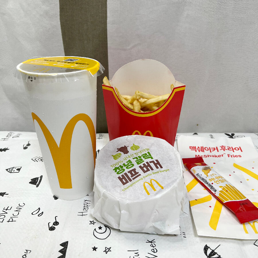 맥도날드-창녕-갈릭버거-세트
