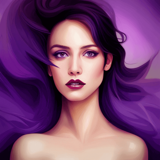 보라색이 강조된 그림