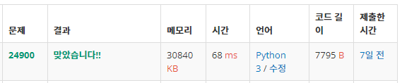  백준: 24900번 한별 찍기(Python3)