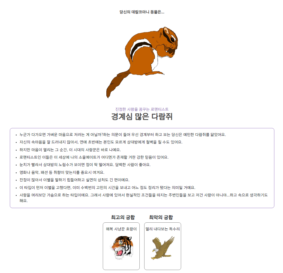 데칼코마니 동물테스트 데칼코마니 동물테스트