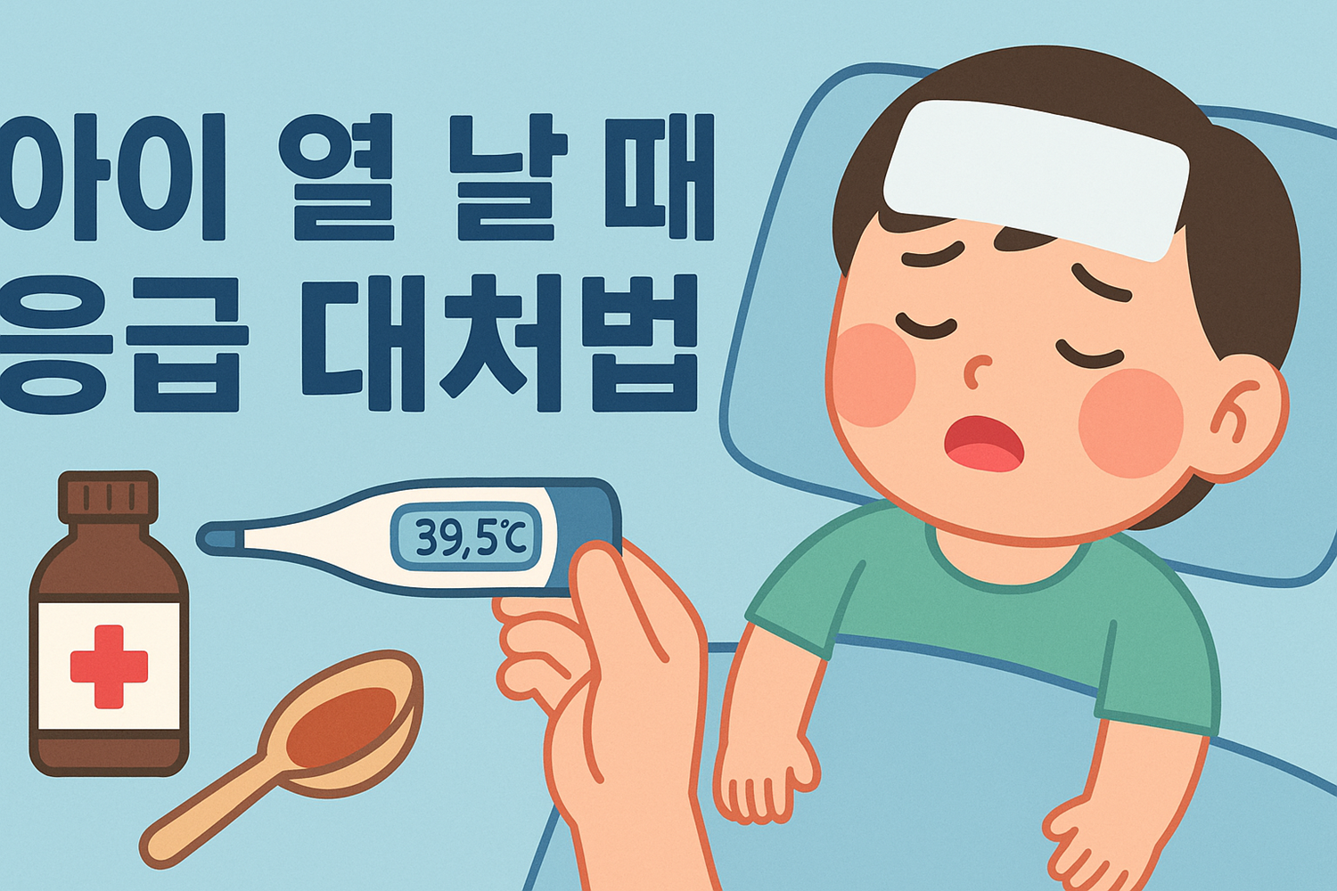 아이 열 날 때 응급 대처법