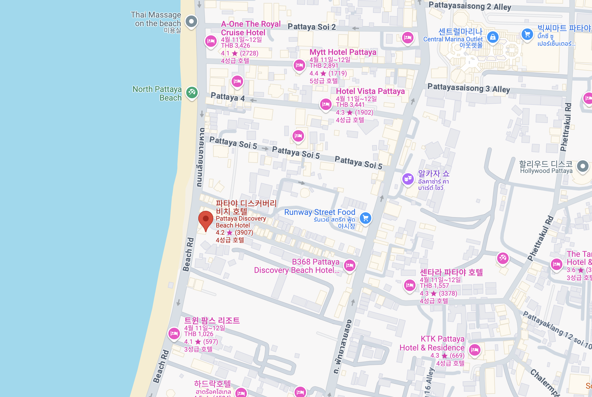 파타야 디스커버리 비치 호텔 (Pattaya Discovery Beach Hotel)
