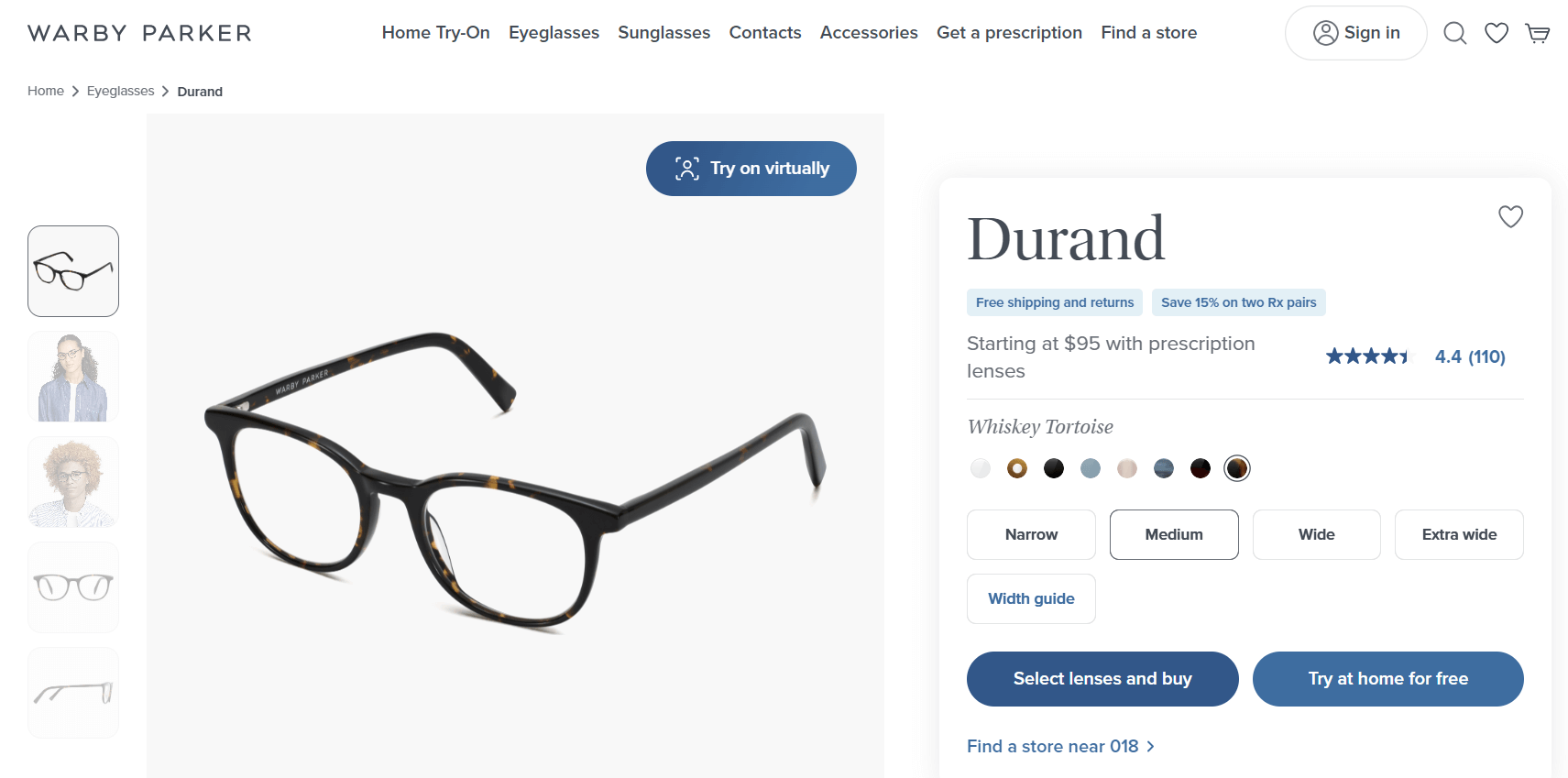 Warby Parker Durand