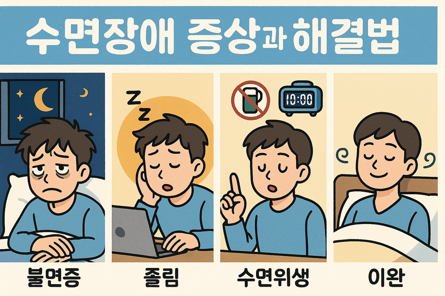 수면장애 증상과 해결법