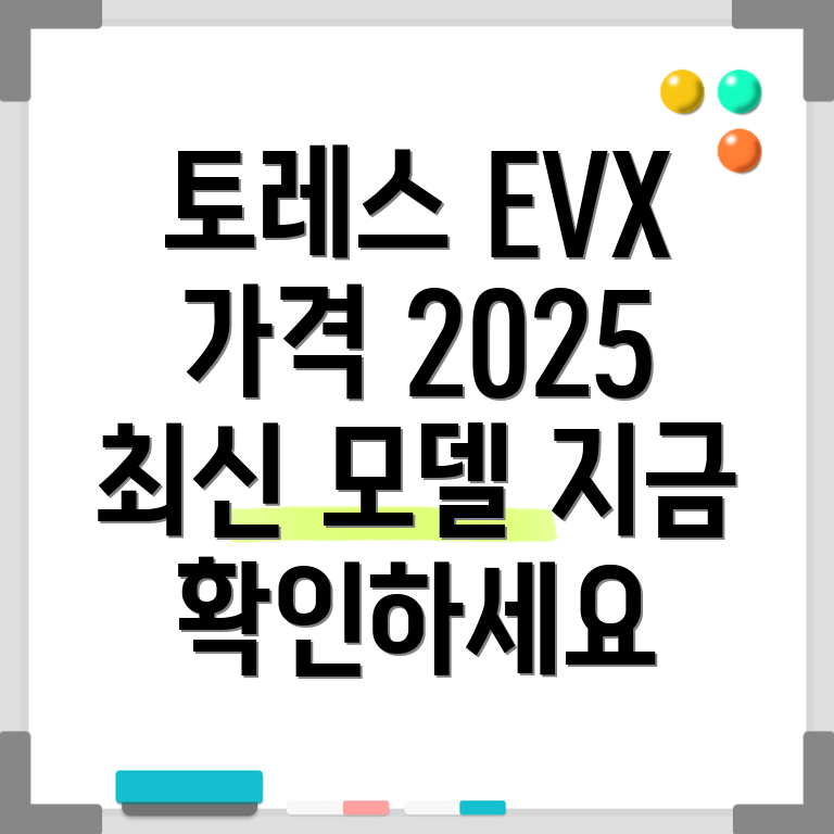 토레스 EVX 가격표