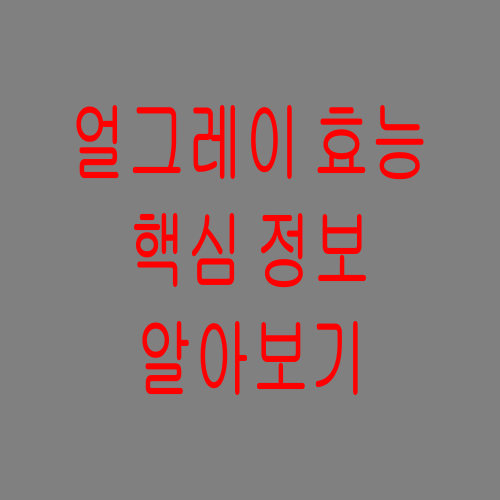  얼그레이 효능 확실하게 파헤쳐봅시다