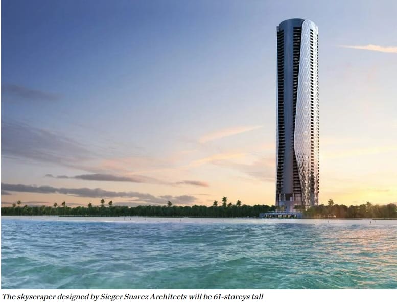 자동차 리프트 갖춘 벤틀리 마이애미 비치 초고층 빌딩 VIDEO: Bentley-branded Miami Beach skyscraper to have functional car lift