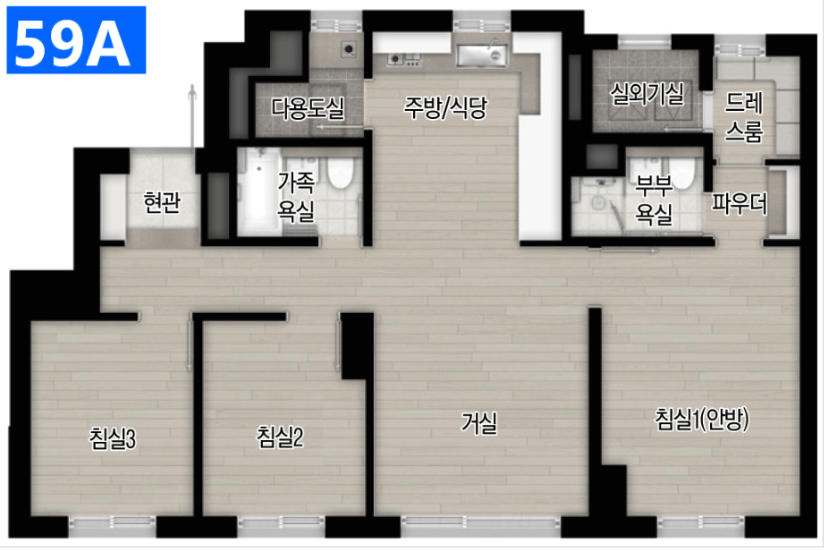 메이플자이-59A타입-평면도