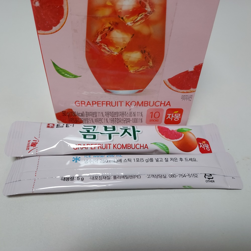 [인스턴트 콤부차] 담터 콤부차 -샤인머스캣과 자몽 vs 티젠 파인애플 콤부차