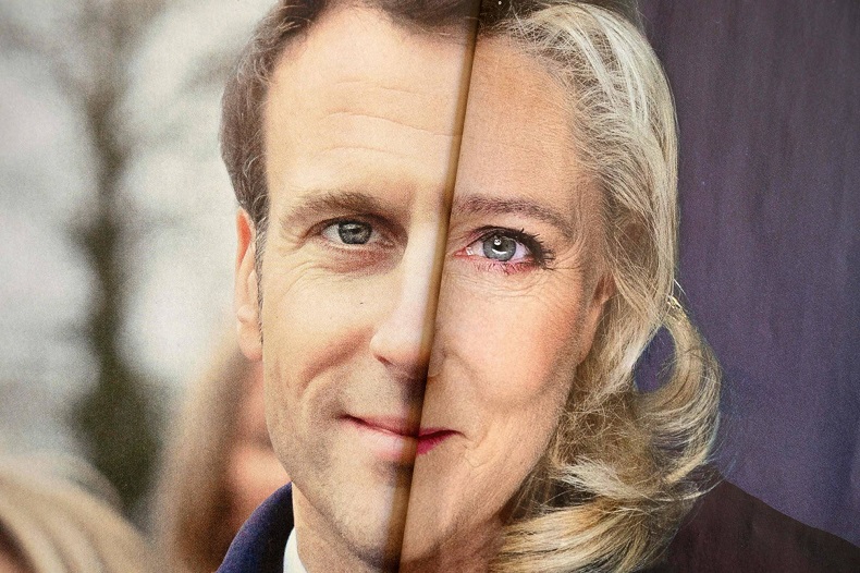  연임 노리는 마크롱, 우파 르펜의 맹추격에 '위태위태' Low turnout as France goes to the polls to elect new president