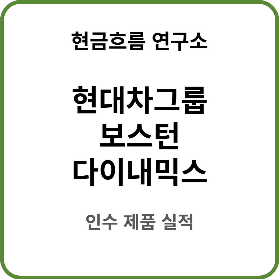  미래 배당 : 현대차그룹의 로봇 투자! 보스턴다이나믹스! 알아보도록 하겠습니다!