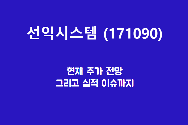  선익시스템 (171090) 주가, 실적, 전망, 기업분석