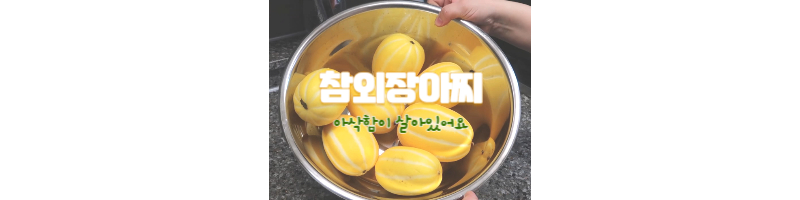 참외장아찌-황금레시피-참외-여름