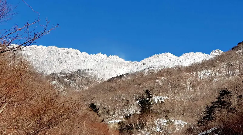 지리산 설경 상고대