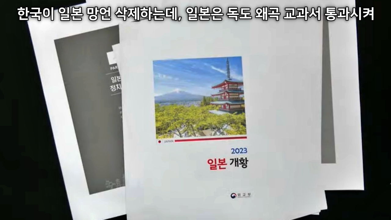 한국이 일본 망언 삭제하는데, 일본은 독도 왜곡 교과서 통과시켜