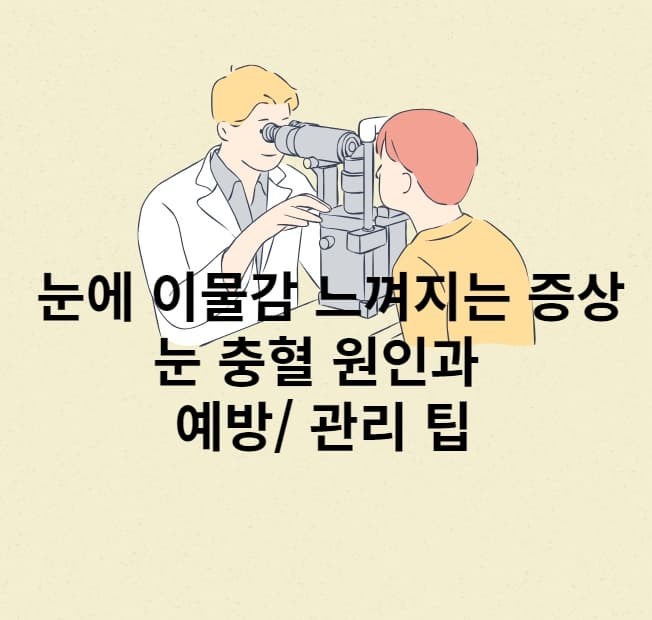 눈-이물감-눈-충혈