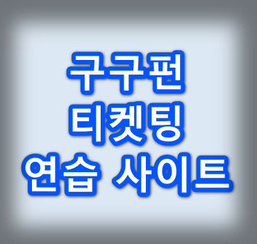 구구펀-티켓팅-연습-사이트