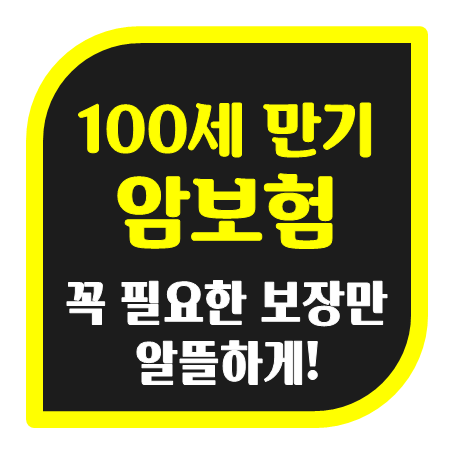  100세만기암보험 비갱신형 가입, 무엇을 비교한 뒤 어떤 회사를 추천 받아야 할까요?