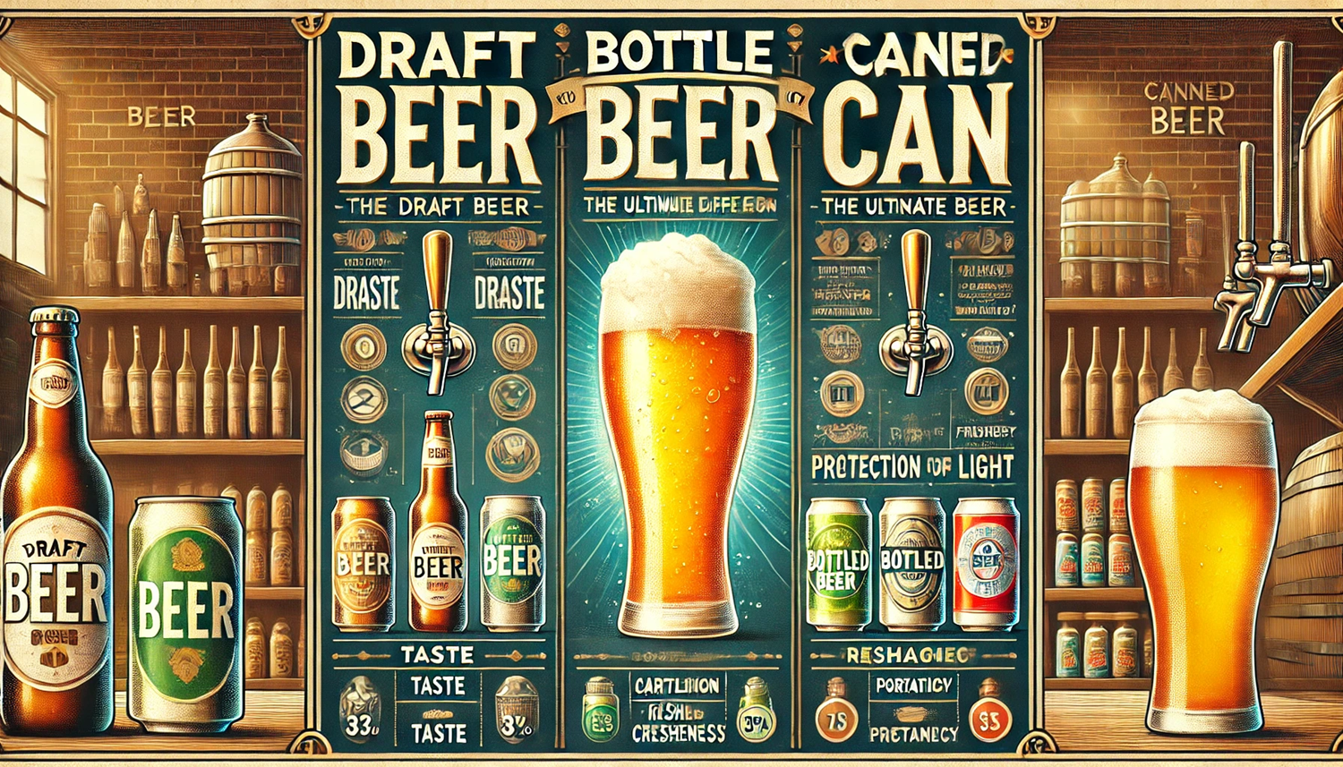 맥주 맛이 달라지는 이유! 생맥주 vs 병맥주 vs 캔맥주 비교