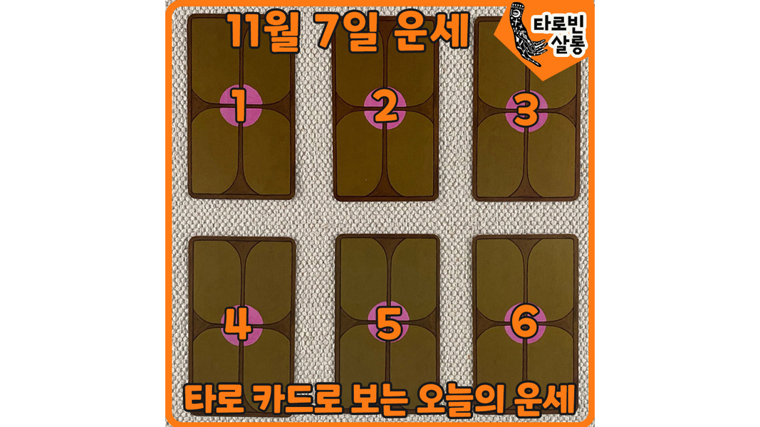  [11월 7일 운세] 타로 카드로 보는 365일 하루 운세