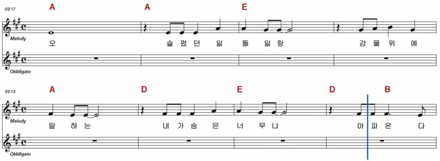 세부엉 꾸꾸루(비둘기) 사랑 악보