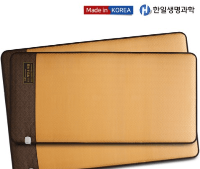 전기장판의 크기 2개를 비교한다