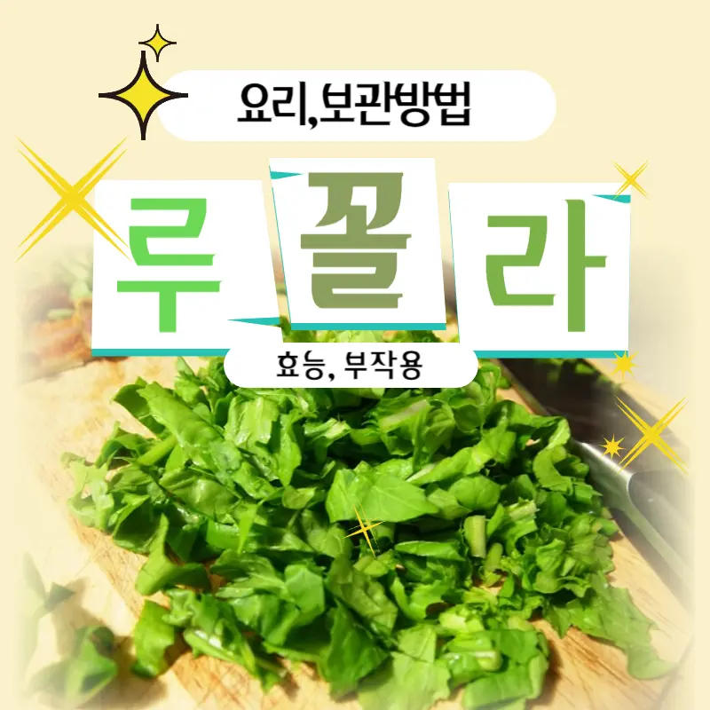 루꼴라효능부작용