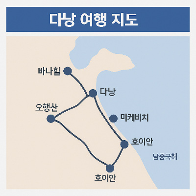 다낭 자유여행 일정 요약, 3박 4일 여행 플랜, 주요 일정 시간대별 구성