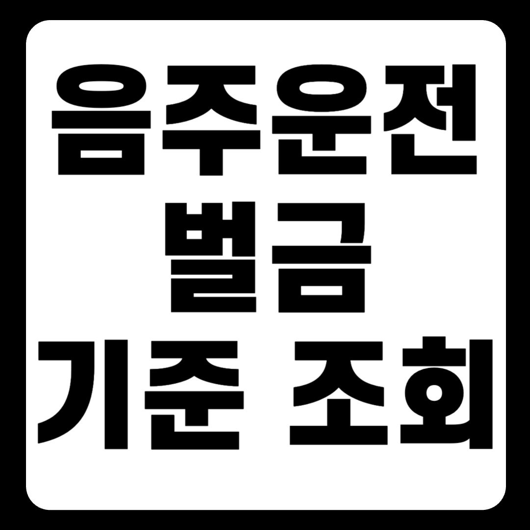 음주운전벌금 기준 조회 분할납부 사면(+김호중)