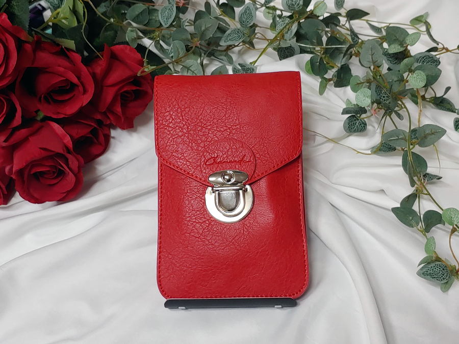 폰 수납과 터치를 편리하게 폰백 샤몬드 멀티백으로 4