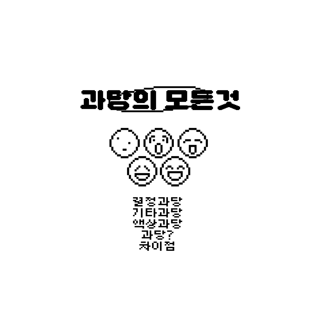  액상과당, 결정과당, 기타과당, 과당 차이 및 표시 기준