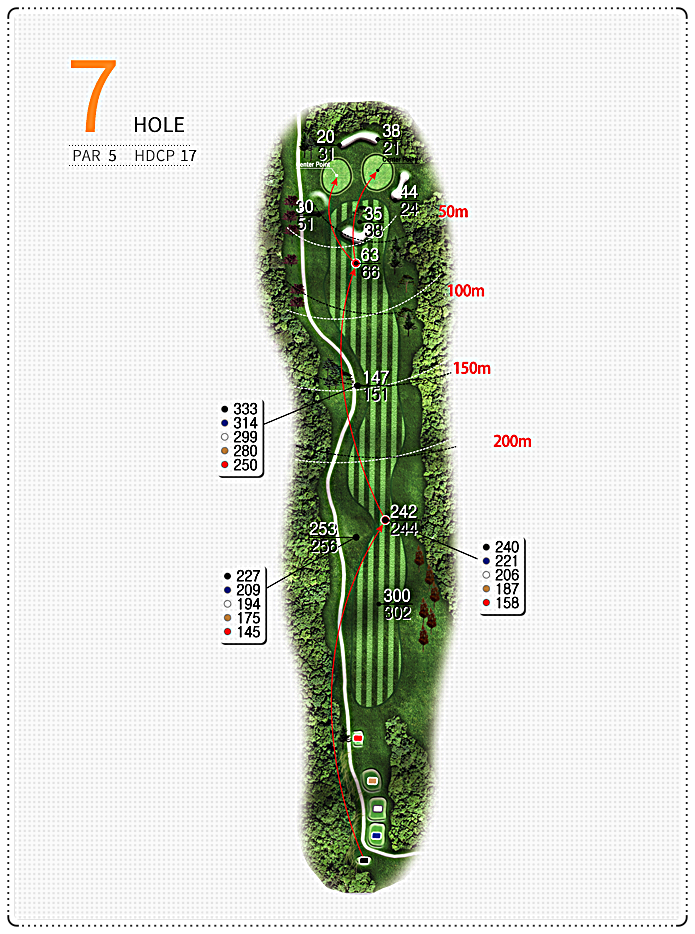 남부CC 아웃 코스 7번 홀