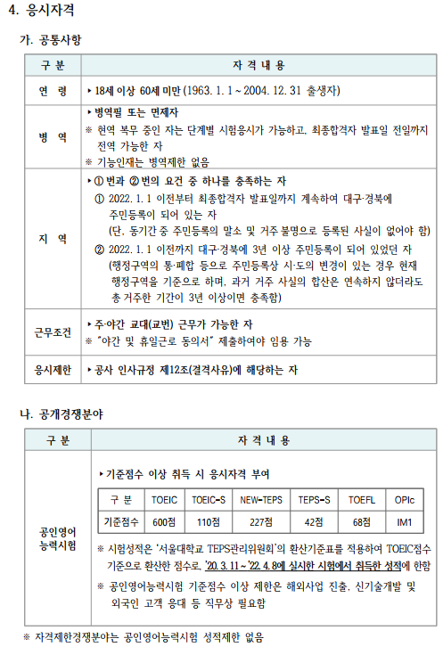 대구 도시철도공사 대구도시철도공사 채용 공고 및 11