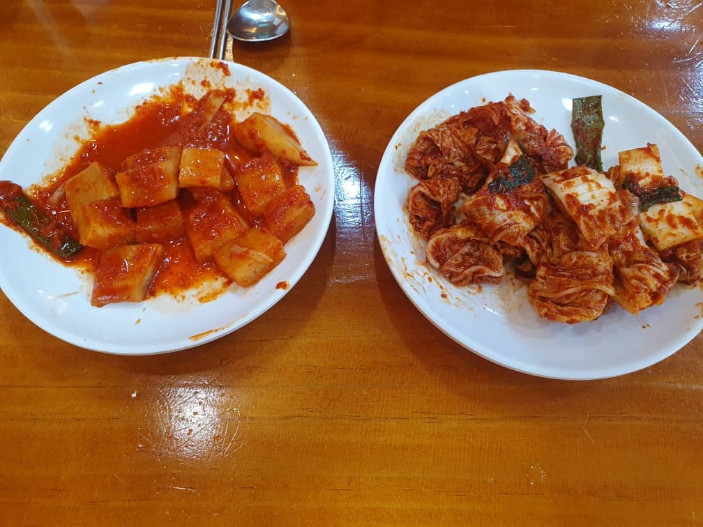 군산장미칼국수김치