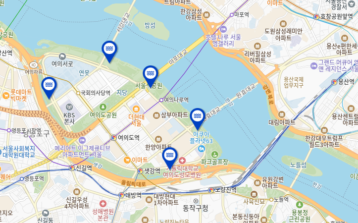 여의도 한강 수영장 주차장 위치