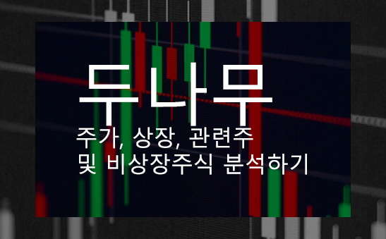 두나무 주가, 상장, 관련주 및 비상장주식 분석하기